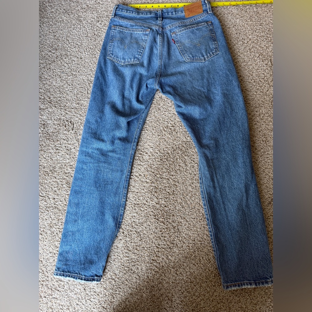 Levi’s 501 Premium Distressed Jeans W29 L30 High Rise Boyfriend Straight Leg‎ - Picture 3 of 9